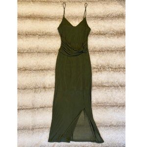 Olive green dress